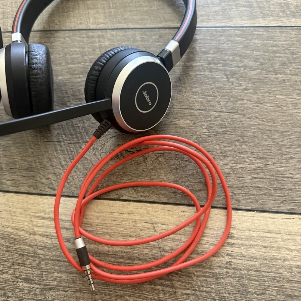 Jabra Evolve 40 MS Stereo Wired Headset ENC010 Microsoft Teams USB 3.5mm Mic - Picture 3 of 16